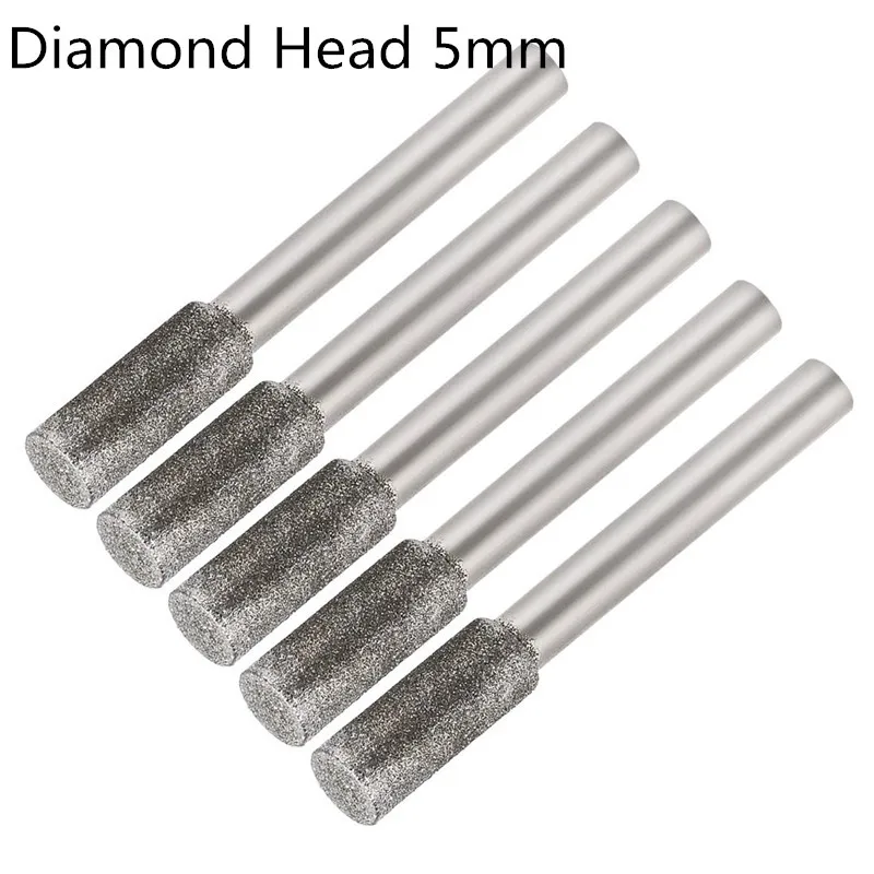 5PCS  Coated Cylindrical Burr 4mm Chainsaw Sharpener Stone File Chain Sa... - $3,015.75 MXN