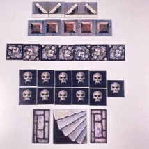 Hero Quest Replacement Pcs 30 Tile Skulls Falling Rocks Traps Vtg 1990 - $19.79