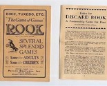 The Games of ROOK Instruction Booklet Dixie Tuxedo Discard Rook and MORE - £19.45 GBP