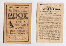 The Games of ROOK Instruction Booklet Dixie Tuxedo Discard Rook and MORE - £19.39 GBP