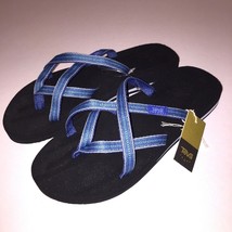 Teva Flip Flops Womens Strappy Comfort Thongs Sandals Olowahu 6840 Blue Pintardo - £34.44 GBP