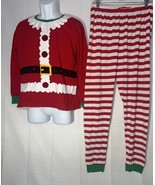 Adult 2pc Santa Christmas Pajamas-size Large - £8.88 GBP