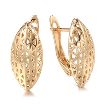 New 585 Rose Gold Color Bridal Earrings Fashion Ethnic Wedding Daily Jewelry Hol - £7.07 GBP