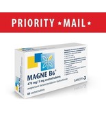MAGNE B6 Magnesium Vitamins Fatigue Stress Magnesium Deficiency Muscle Cramps 60 - $17.99