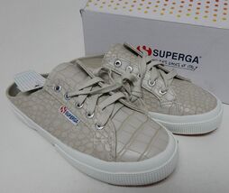 Superga 2402 FAUX CROCO Size US 7.5 M EU 38 Women&#39;s Slip-On Shoes Taupe ... - $35.14 CAD