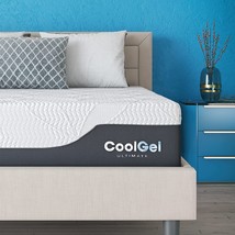 Classic Brands Cool Gel Chill Memory Foam 14-Inch Mattress with BONUS Pillow - £363.63 GBP