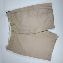 J Crew Broken In Regular Fit Chino Shorts Men 32w Solid Beige Flat Front - $14.96