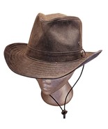 American Hat Makers Freedom Hats The Irwin Brown Oiled Fedora Outback Ha... - £71.26 GBP