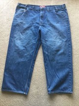 Arizona Jeans 5 Pocket Relaxed Straight Cotton Denim Blue Mens Size 52 x 29 - £12.51 GBP