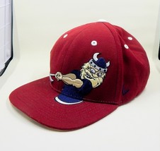 Zephyr Authentic Viking Baseball Hat Embroidered Snap Back Burgundy Red - £31.33 GBP
