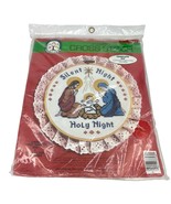 Colortex Silent Night Holy Night 1986 Stamped Cross Stitch Kit New - £14.16 GBP