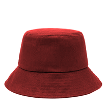 Red Bucket Hat Cap Cotton Fishing Boonie Brim Visor Sun Summer Unisex Camping - £10.30 GBP