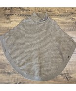 Banana Republic Women&#39;s XS Poncho Shawl Heavy Knit Taupe Buckle Button D... - $544.14 MXN