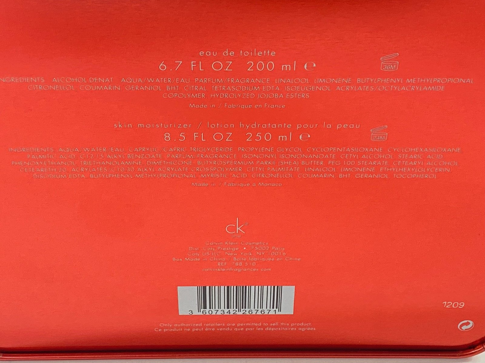 Calvin Klein Ck One Red Gift Set 2 Pcs For and 29 similar items Calvin Klein Ck One Red Gift Set 2 Pcs For and 29 similar items