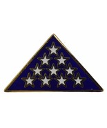FOLDED FLAG LAPEL PIN OR HAT PIN - VETERAN OWNED BUSINESS - $5.58
