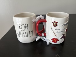 New Rae Dunn Harry Potter RON WEASLEY, HARRY POTTER Mugs Double Sided-Ch... - €26,00 EUR