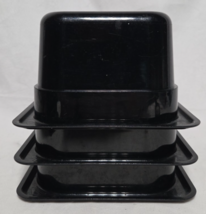 (3 Ct) Cambro 64HP H-Pan Hot Food Pan, Sixth-Size, 1-5/8 Quart, Black - $39.59