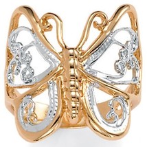Womens 18K Gold Plated Butterfly Ring Size 5,6,7,8,9,10 - $69.99