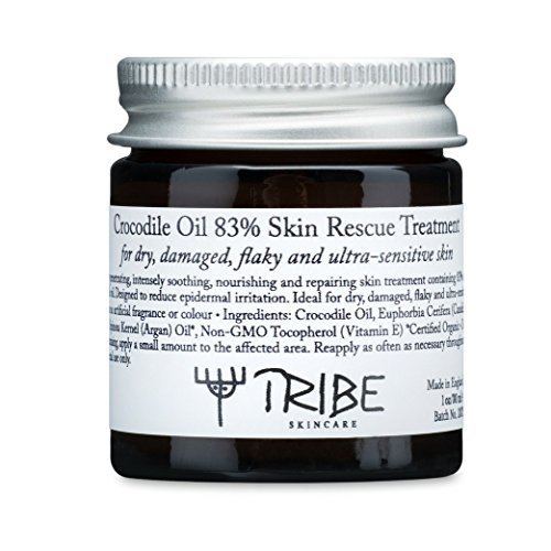 Primary image for Tribe Crocodile Oil 83% Skin Rescue Treatment for Dry, Damaged, Flaky and Ultra-