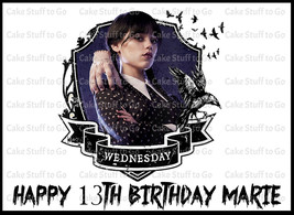 Wednesday Addams Edible Cake Topper Decoration - £10.29 GBP