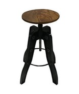 Industrial Adjustable Metal Bar Stool - Counter to Bar Height - £181.58 GBP