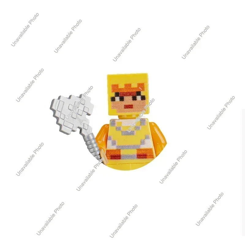 Hot Toys Cartoon Game Steve Pixel Figures My World Building Blocks (Wl23) - $7.00