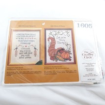 Vintage The Creative Circle Cross Stitch Kit Welcome Sampler #1605 8x10 - £13.93 GBP