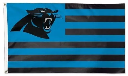 Carolina Panthers 3×5 Americana Stripes Flag - $18.00