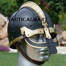 NauticalMart Medieval Viking deluxe Gyllir Black Armor Helmet - £216.19 GBP