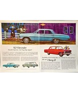 1962 CHEVROLET - Bel Air 4 Door Sedan - Dual Ad -Chevy II-1961 Vintage P... - $320.45 MXN