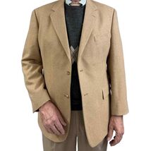 VTG CLAIBORNE Mens 100% Camel Hair Sport Coat Blazer 44R - $66.45