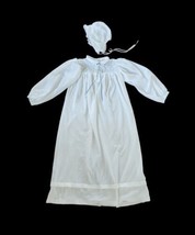 Vtg Pleasant Company American Girl  Kirsten&#39;s Nightgown+bonnet big girl size XL - £120.17 GBP