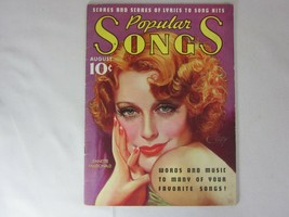 Popular Songs Magazine August 1936- Jeanette MacDonald- Frank Fay- John ... - £11.64 GBP