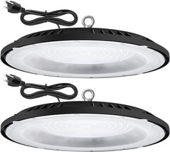 Led High Bay Light, 100W High Bay Led Shop Lights 14000Lm 5000K, Ufo Led, 2 Pack - £53.35 GBP