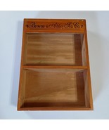 Vintage Browne &amp; Ashley Tea Company Wooden Box Shelf 14x13x2 Country Cot... - $381.92 MXN