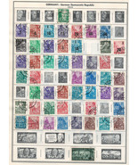 GERMANY GDR 1953-1955 Very Fine Used Stamps Hinged on list: 2 Sides - £2.92 GBP