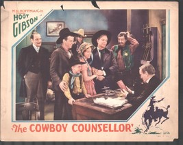 Cowboy Counsellor Lobby Card 11x14 Color Hoot Gibson Sheila Bromley - £59.39 GBP