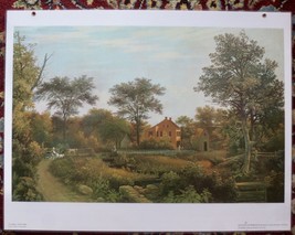 Samuel L. Gerry - &quot;New England Homestead&quot; - Vintage Abrams Art Print - £27.26 GBP