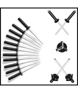 50Pcs Aluminum Tri-Fold Exploding Pop Rivets 3/16&quot; x 1&quot; Big Head for Mar... - €9,39 EUR