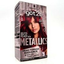 Schwarzkopf Got2b Metallic Permanent Hair Color Kit, M68 Dark Ruby. 2-pack $24.9 - £20.00 GBP