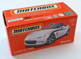 Matchbox 2015 Mazda MX-5 Miata Convertible Sports Car, White, New in it&#39;... - €6,02 EUR