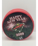 Minnesota Wild 2009 Happy New Year Puck NHL Special Edition Holiday - Red - £10.89 GBP