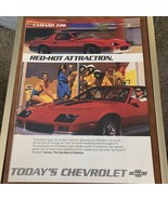 1986 CHEVROLET Chevy CAMARO Z28 Red - Vintage Magazine Ad - $9.49