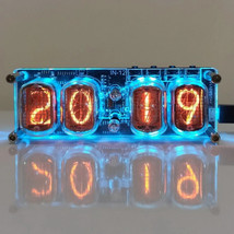 Nixie-Vintage Punk Style  Glowing Tube Clock 5V, DIY Desktop Ornament - £115.99 GBP