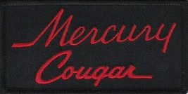 MERCURY COUGAR BLACK RED SEW/IRON ON PATCH EMBROIDERED XR7 EMBLEM FORD P... - £7.06 GBP