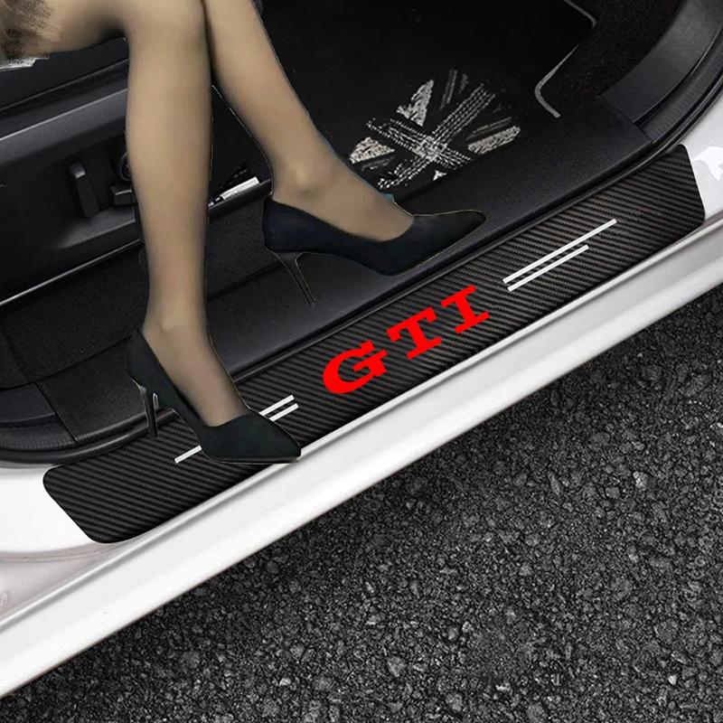 4pcs Car   Sticker Auto Door Sill Stickers for  VW Golf GTI MK4 MK5 MK6 Mk7 4 5  - $74.99