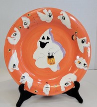 White Barn Candle Co 11 Inch Halloween Plate Bowl Decor Treats Ghosts - £13.42 GBP