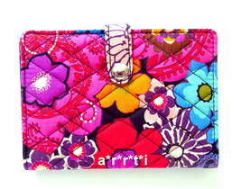 Vera Bradley Travel Wallet Passport Cover Slim Floral Fiesta NWT - £25.13 GBP