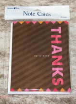 LEANIN TREE &quot;Thanks Oh So Much&quot; ~ Pack of 8 Notecards~ Blank Inside~ - £6.20 GBP