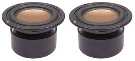 New (2) 3.5&quot; Extended Range Woofer Speakers.Compact Shielded Pair.8 Ohm.3-1/2&quot; - £84.88 GBP